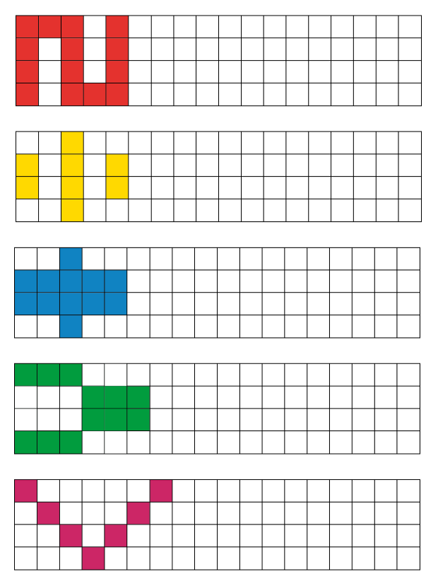 Tô màu thành hình theo quy luật