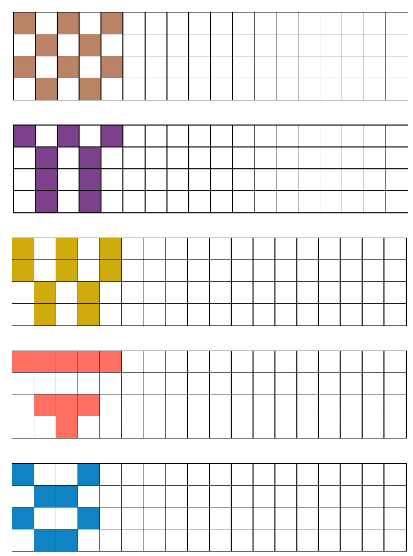 Tô màu thành hình theo quy luật