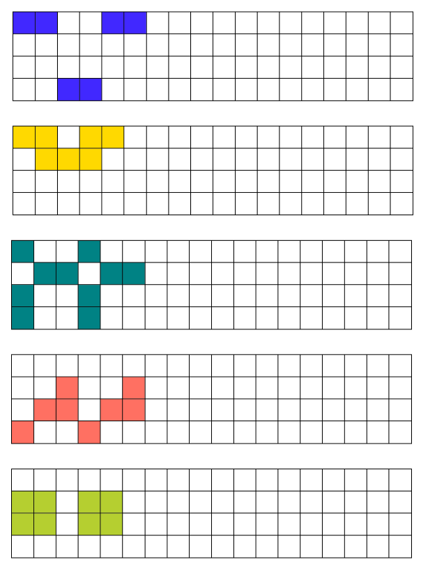 Tô màu thành hình theo quy luật