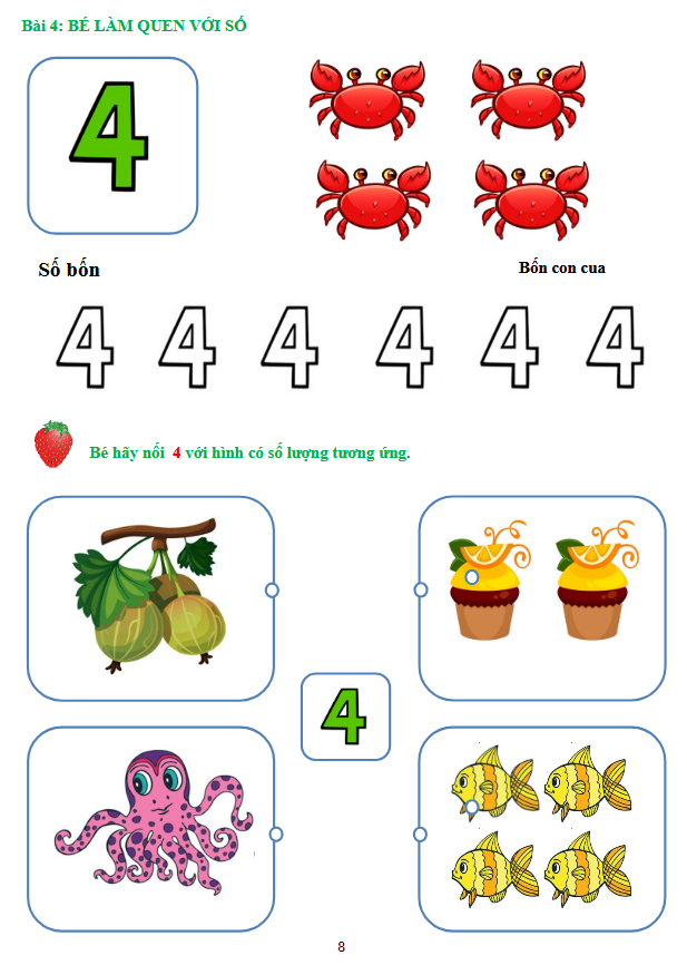 Sách Bé vui học Toán - Đếm và viết số - 100 trang