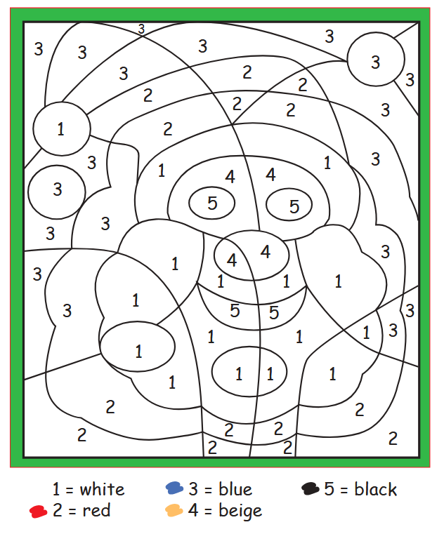 Tô màu số theo hình ảnh cụ thể
