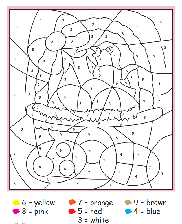 Tô màu số theo hình ảnh cụ thể