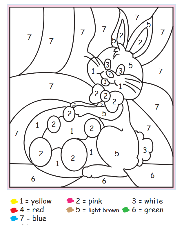 Tô màu số theo hình ảnh cụ thể