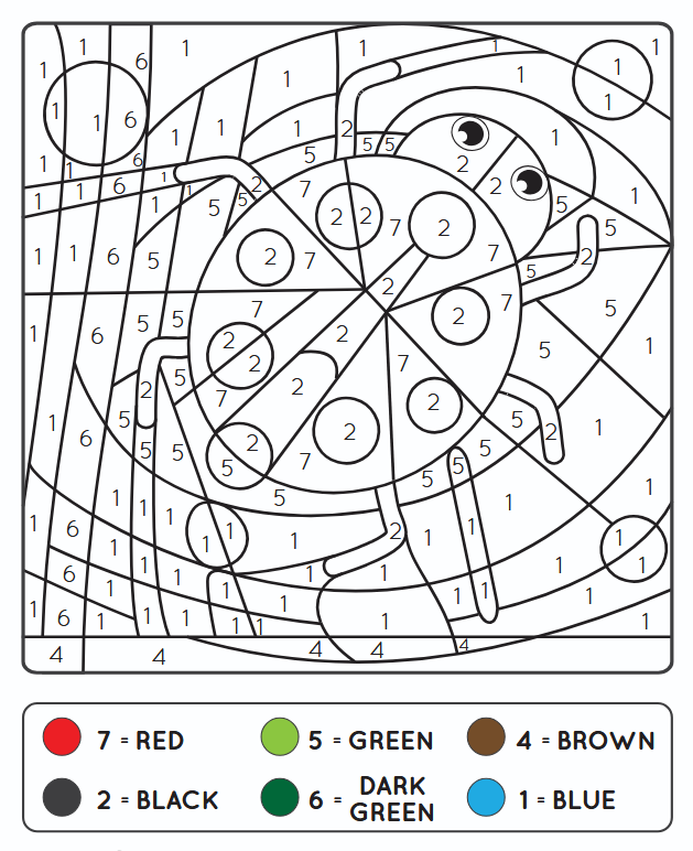 Tô màu số theo hình ảnh cụ thể