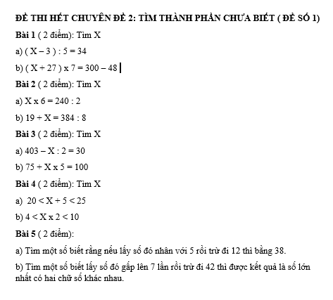ĐỀ THI HẾT CHUYÊN ĐỀ 2
